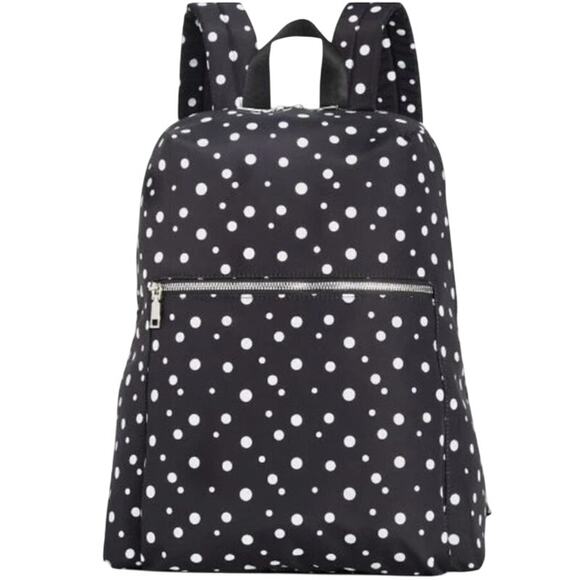 INC International Concepts Women's Black & White Polka Dot "Layla" Backpack - Picture 1 of 6